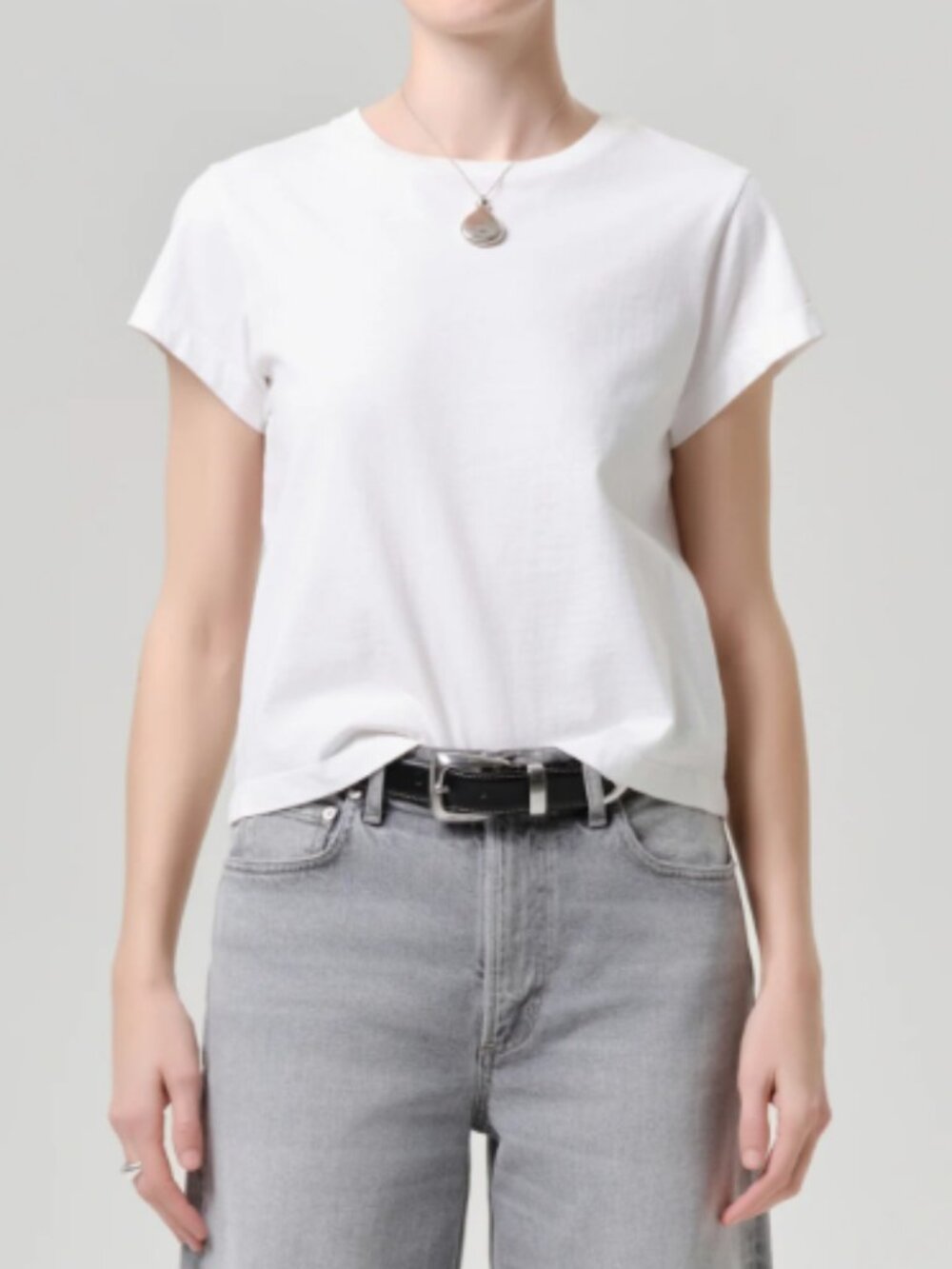 Citizens of Humanity Kai Baby Tee in Soft White – Size Medium - NWT